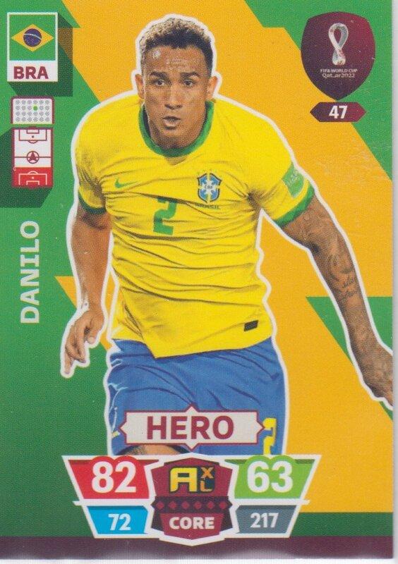 Adrenalyn World Cup 2022 - 047 - Danilo (Brazil) - Heroes
