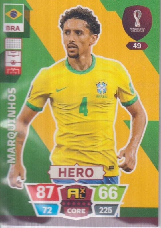 Adrenalyn World Cup 2022 - 049 - Marquinhos (Brazil) - Heroes