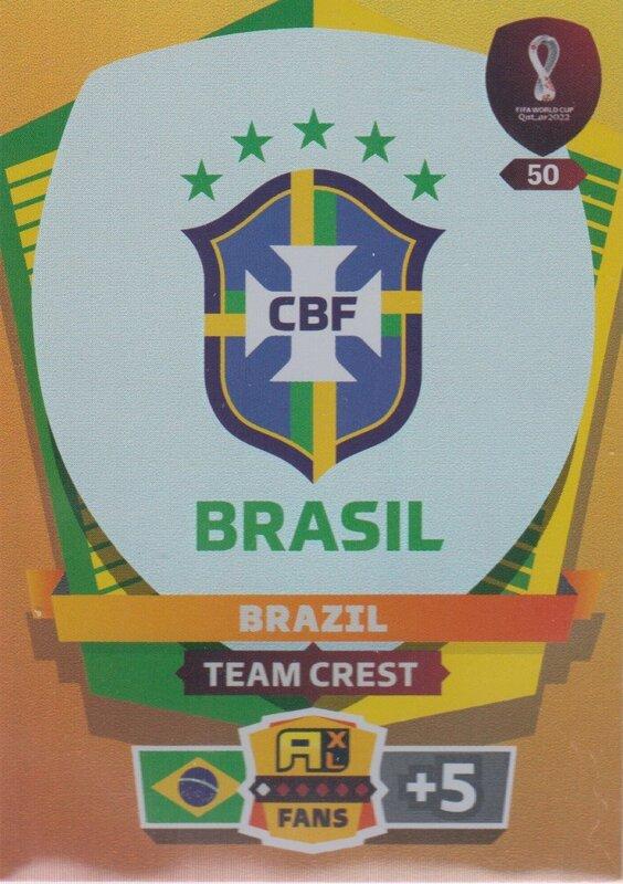 Adrenalyn World Cup 2022 - 050 - Team Crest (Brazil) - Team Crests