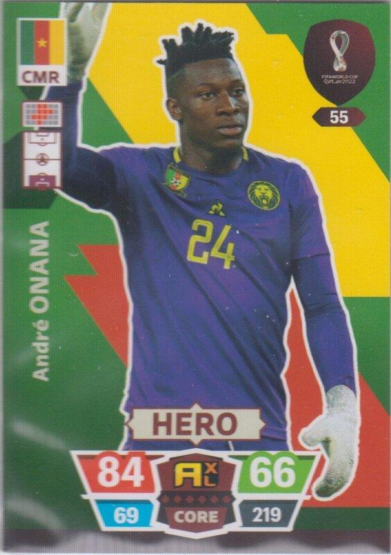 Adrenalyn World Cup 2022 - 055 - André Onana (Cameroon) - Heroes