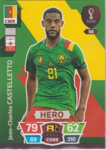 Adrenalyn World Cup 2022 - 056 - Jean-Charles Castelletto (Cameroon) - Heroes