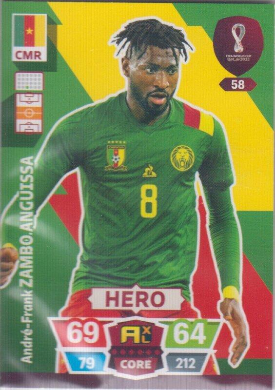 Adrenalyn World Cup 2022 - 058 - André-Frank Zambo Anguissa (Cameroon) - Heroes