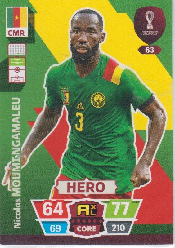 Adrenalyn World Cup 2022 - 063 - Nicolas Moumingamaleu (Cameroon) - Heroes