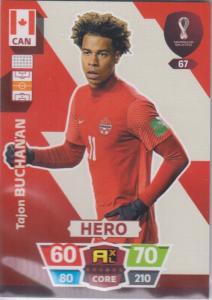 Adrenalyn World Cup 2022 - 067 - Tajon Buchanan (Canada) - Heroes