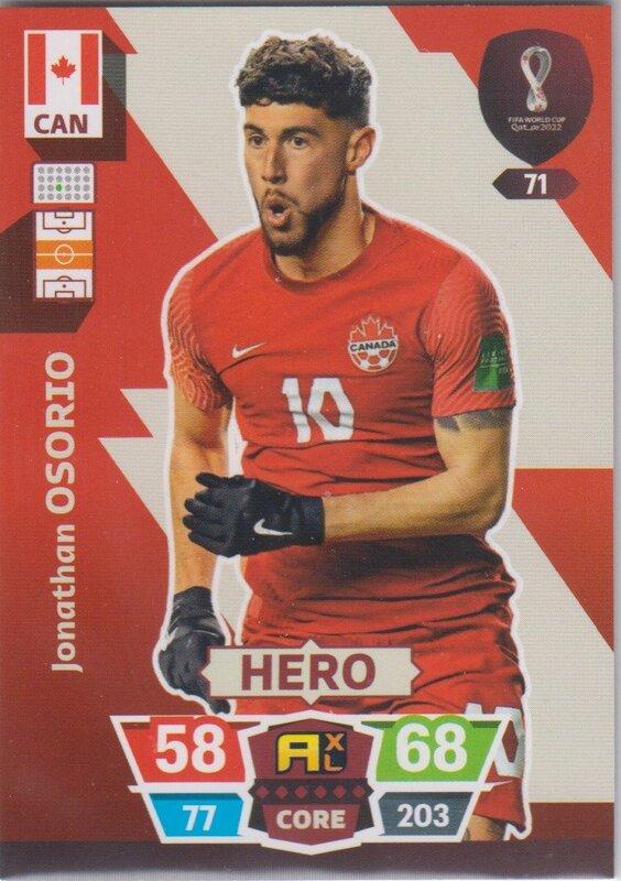 Adrenalyn World Cup 2022 - 071 - Jonathan Osorio (Canada) - Heroes