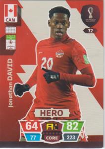 Adrenalyn World Cup 2022 - 072 - Jonathan David (Canada) - Heroes