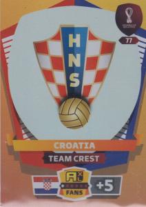 Adrenalyn World Cup 2022 - 077 - Team Crest (Croatia) - Team Crests