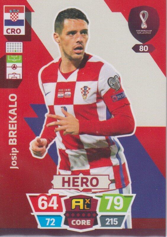 Adrenalyn World Cup 2022 - 080 - Josip Brekalo (Croatia) - Heroes