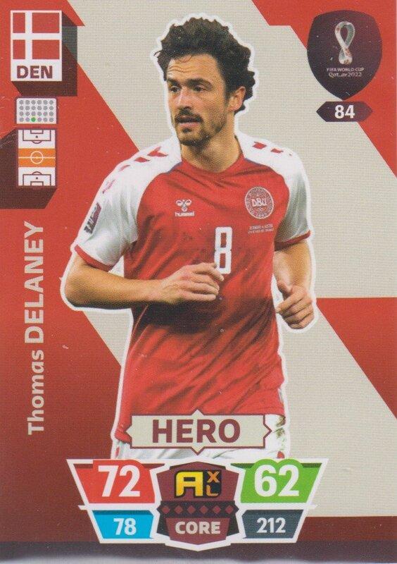 Adrenalyn World Cup 2022 - 084 - Thomas Delaney (Denmark) - Heroes