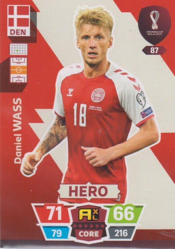 Adrenalyn World Cup 2022 - 087 - Daniel Wass (Denmark) - Heroes