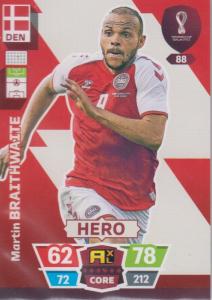 Adrenalyn World Cup 2022 - 088 - Martin Braithwaite (Denmark) - Heroes