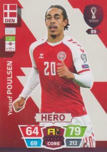 Adrenalyn World Cup 2022 - 089 - Yussuf Poulsen (Denmark) - Heroes