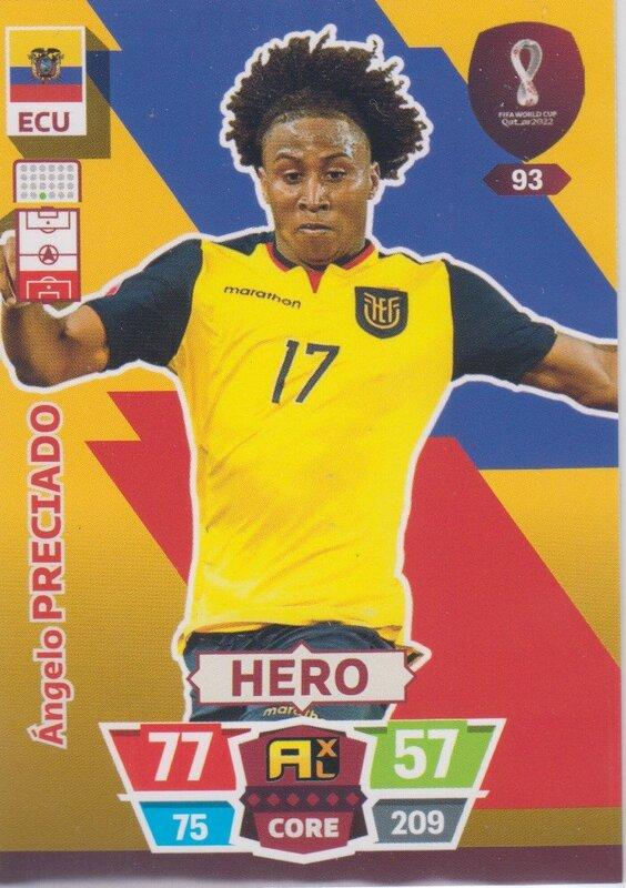 Adrenalyn World Cup 2022 - 093 - Ángelo Preciado (Ecuador) - Heroes