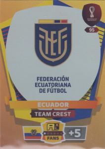 Adrenalyn World Cup 2022 - 095 - Team Crest (Ecuador) - Team Crests