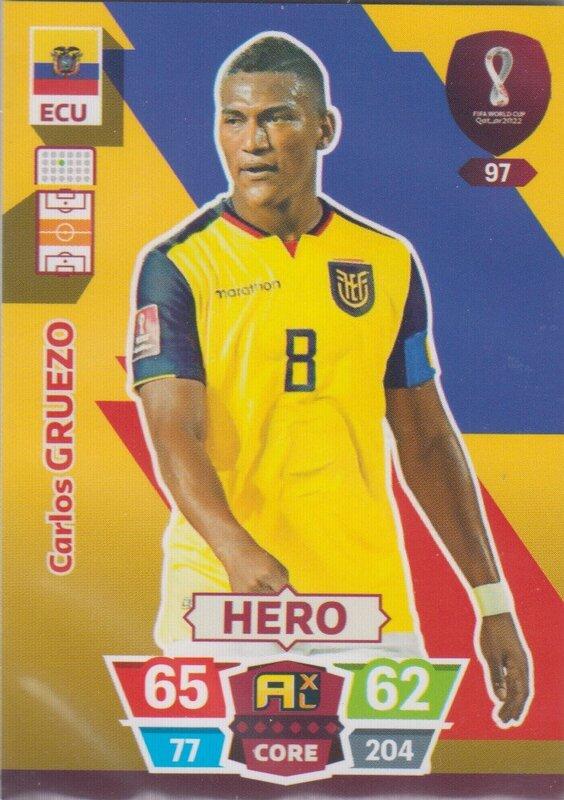 Adrenalyn World Cup 2022 - 097 - Carlos Gruezo (Ecuador) - Heroes