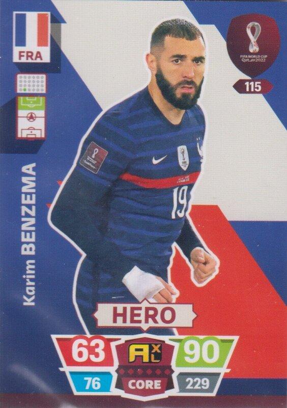 Adrenalyn World Cup 2022 - 115 - Karim Benzema (France) - Heroes