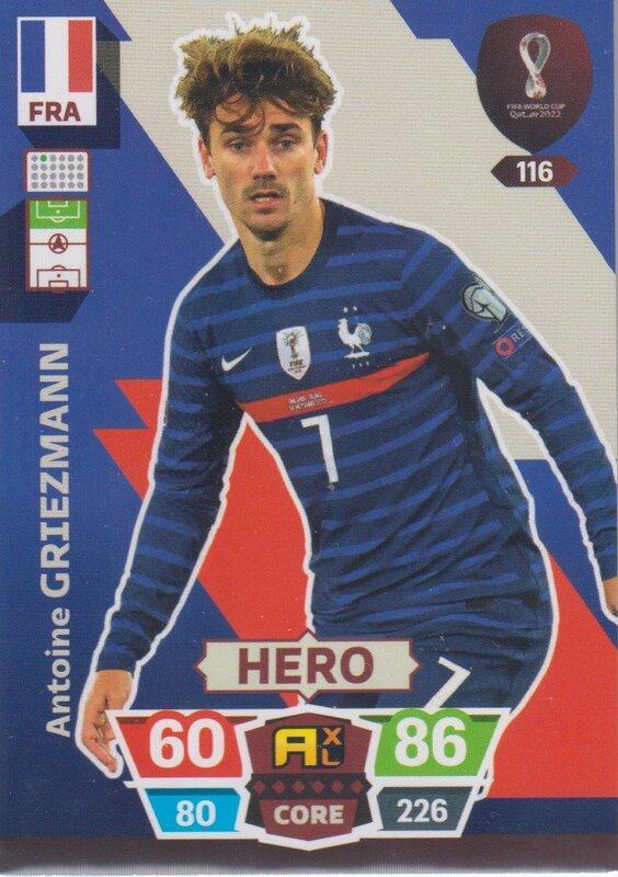 Adrenalyn World Cup 2022 - 116 - Antoine Griezmann (France) - Heroes