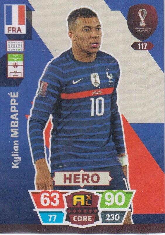 Adrenalyn World Cup 2022 - 117 - Kylian Mbappé (France) - Heroes