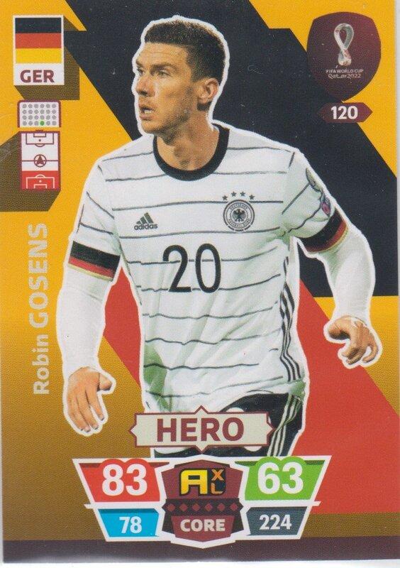 Adrenalyn World Cup 2022 - 120 - Robin Gosens (Germany) - Heroes