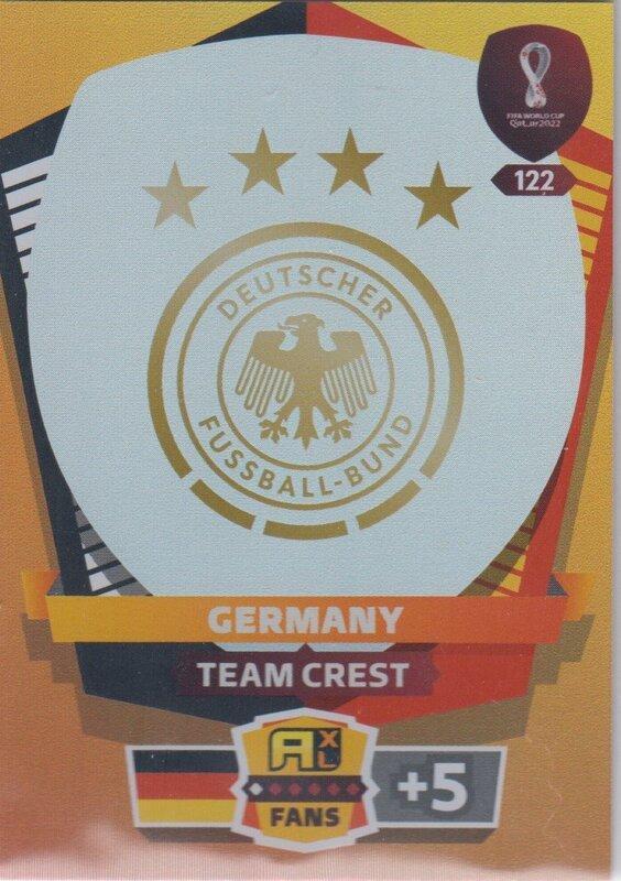Adrenalyn World Cup 2022 - 122 - Team Crest (Germany) - Team Crests