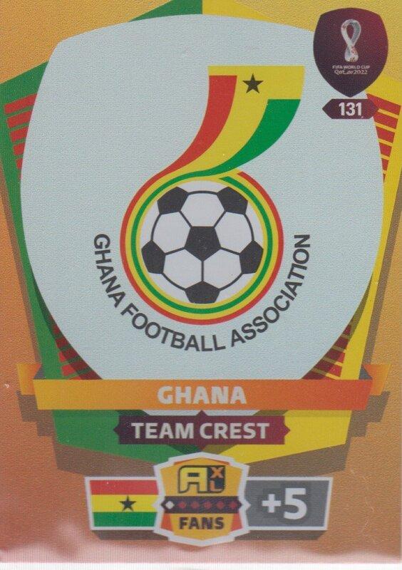 Adrenalyn World Cup 2022 - 131 - Team Crest (Ghana) - Team Crests