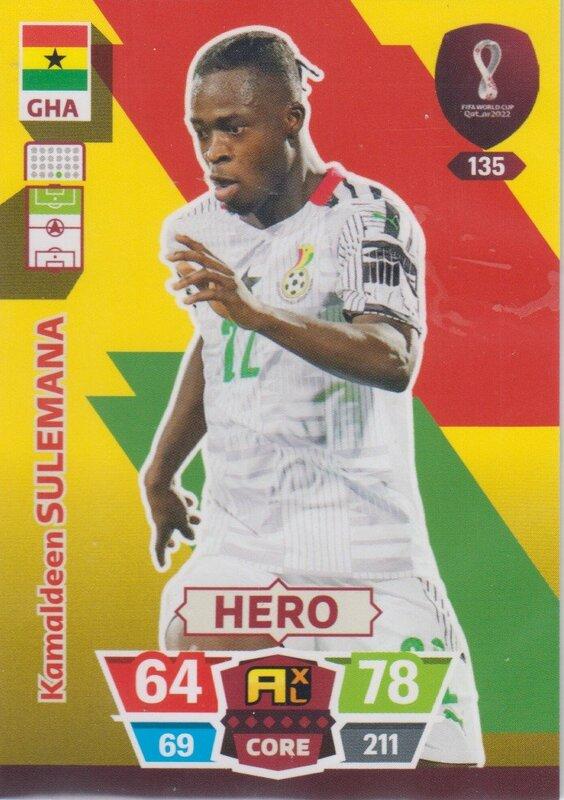 Adrenalyn World Cup 2022 - 135 - Kamaldeen Sulemana (Ghana) - Heroes
