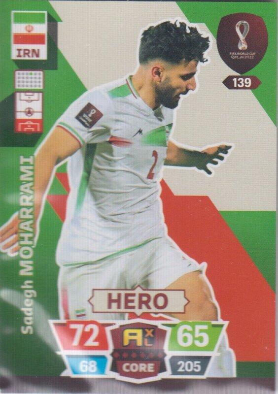 Adrenalyn World Cup 2022 - 139 - Sadegh Moharrami (Iran) - Heroes