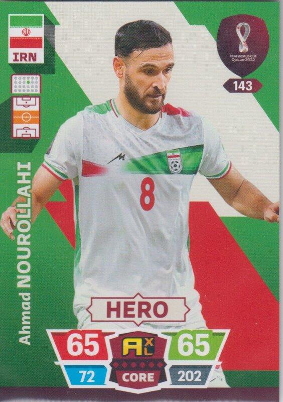 Adrenalyn World Cup 2022 - 143 - Ahmad Nourollahi (Iran) - Heroes