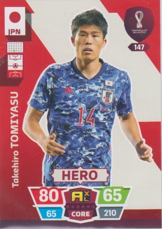 Adrenalyn World Cup 2022 - 147 - Takehiro Tomiyasu (Japan) - Heroes