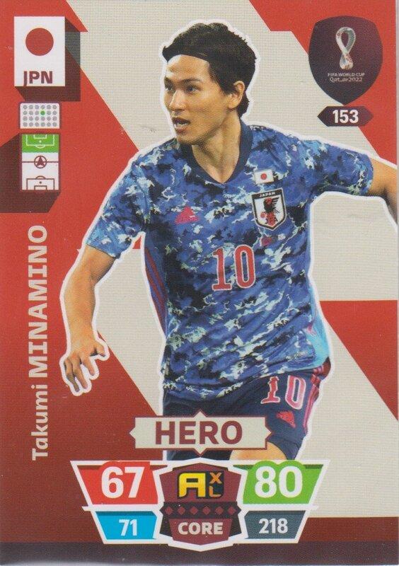 Adrenalyn World Cup 2022 - 153 - Takumi Minamino (Japan) - Heroes