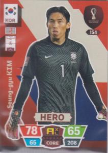 Adrenalyn World Cup 2022 - 154 - Seung-gyu Kim (South Korea) - Heroes