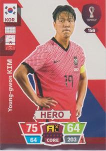 Adrenalyn World Cup 2022 - 156 - Young-gwon Kim (South Korea) - Heroes