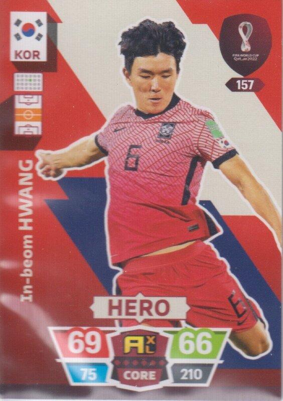Adrenalyn World Cup 2022 - 157 - In-beom Hwang (South Korea) - Heroes