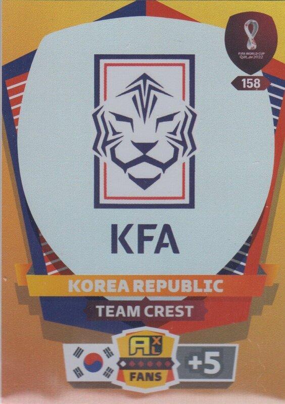 Adrenalyn World Cup 2022 - 158 - Team Crest (South Korea) - Team Crests