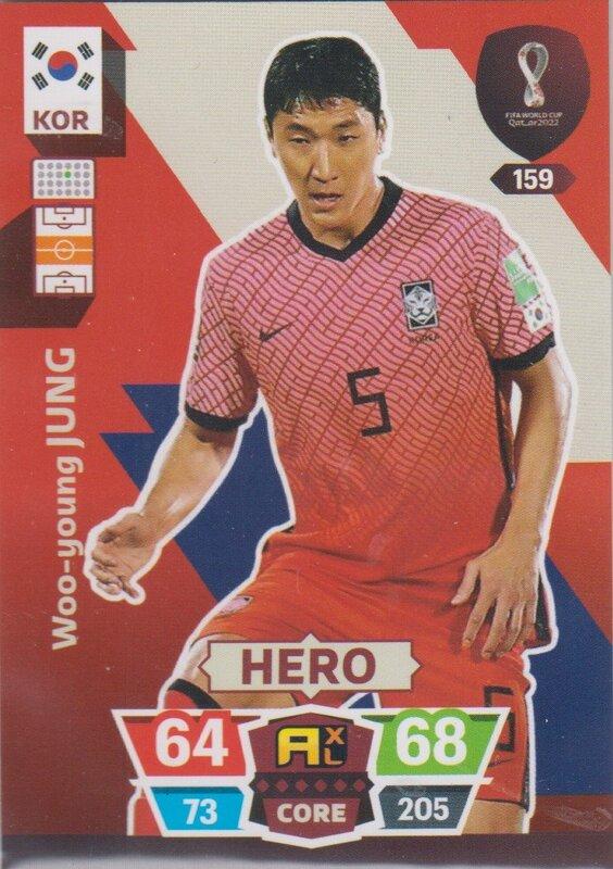 Adrenalyn World Cup 2022 - 159 - Woo-young Jung (South Korea) - Heroes