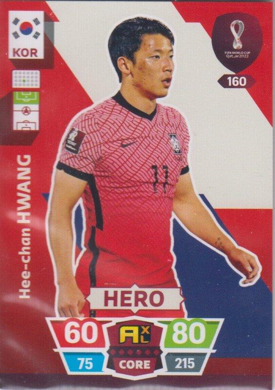 Adrenalyn World Cup 2022 - 160 - Hee-chan Hwang (South Korea) - Heroes