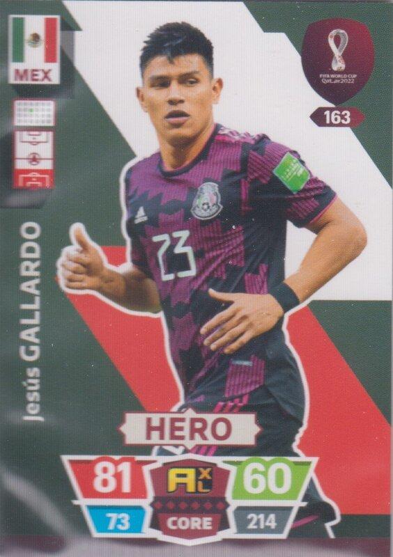 Adrenalyn World Cup 2022 - 163 - Jesús Gallardo (Mexico) - Heroes
