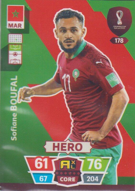 Adrenalyn World Cup 2022 - 178 - Sofiane Boufal (Morocco) - Heroes