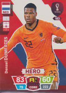 Adrenalyn World Cup 2022 - 183 - Denzel Dumfries (Netherlands) - Heroes