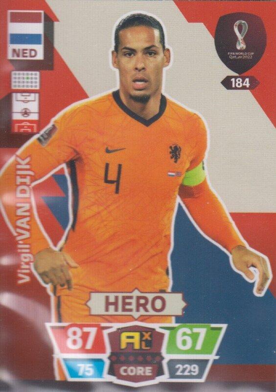 Adrenalyn World Cup 2022 - 184 - Virgil van Dijk (Netherlands) - Heroes