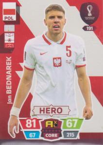 Adrenalyn World Cup 2022 - 191 - Jan Bednarek (Poland) - Heroes