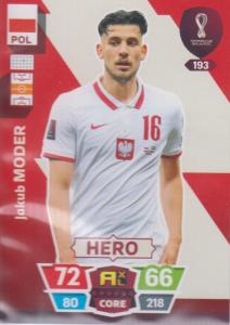 Adrenalyn World Cup 2022 - 193 - Jakub Moder (Poland) - Heroes
