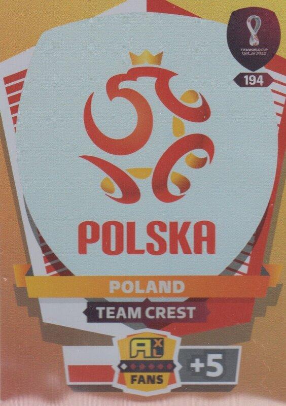 Adrenalyn World Cup 2022 - 194 - Team Crest (Poland) - Team Crests