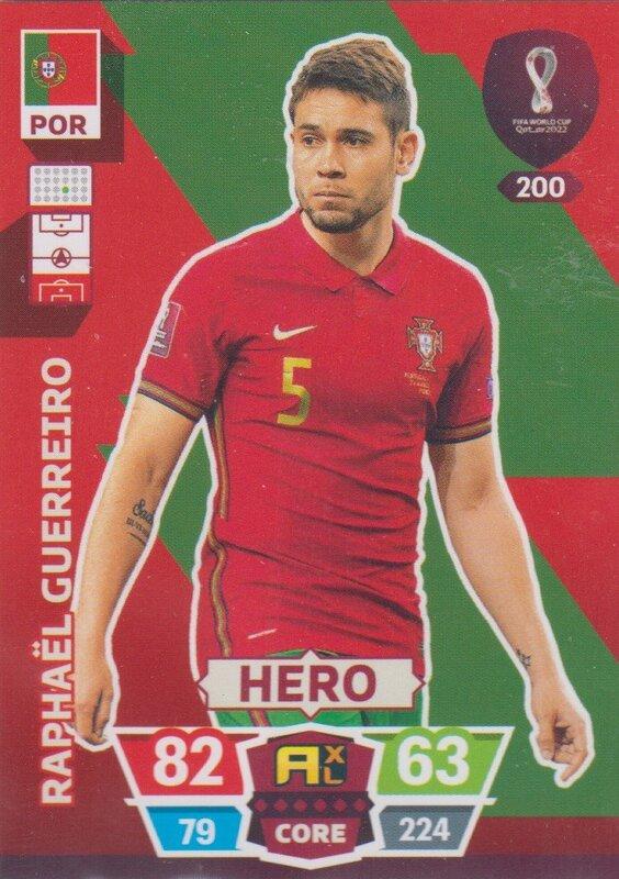 Adrenalyn World Cup 2022 - 200 - Raphaël Guerreiro (Portugal) - Heroes