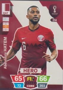 Adrenalyn World Cup 2022 - 214 - Abdulaziz Hatem (Qatar) - Heroes