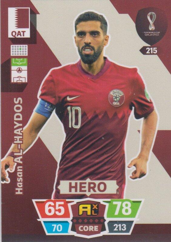 Adrenalyn World Cup 2022 - 215 - Hasan Al-Haydos (Qatar) - Heroes