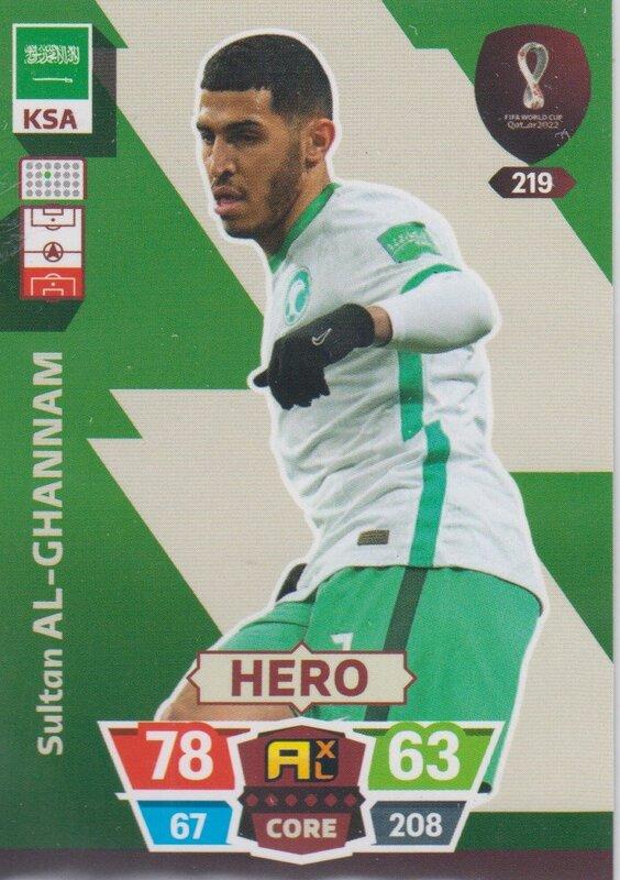 Adrenalyn World Cup 2022 - 219 - Sultan Al-Ghannam (Saudi Arabia) - Heroes