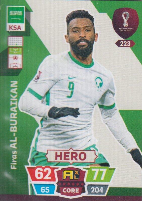 Adrenalyn World Cup 2022 - 223 - Firas Al-Buraikan (Saudi Arabia) - Heroes