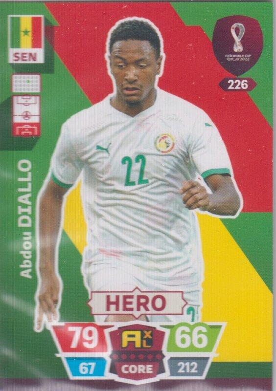 Adrenalyn World Cup 2022 - 226 - Abdou Diallo (Senegal) - Heroes