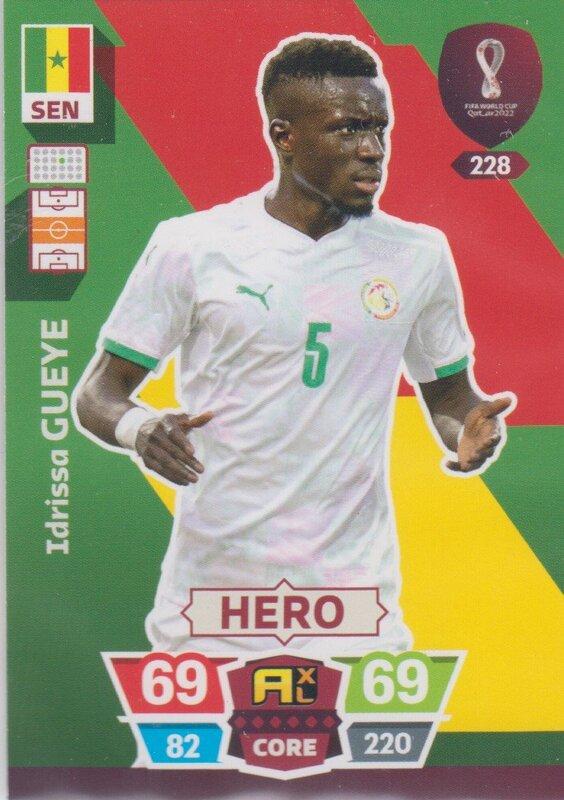 Adrenalyn World Cup 2022 - 228 - Idrissa Gueye (Senegal) - Heroes